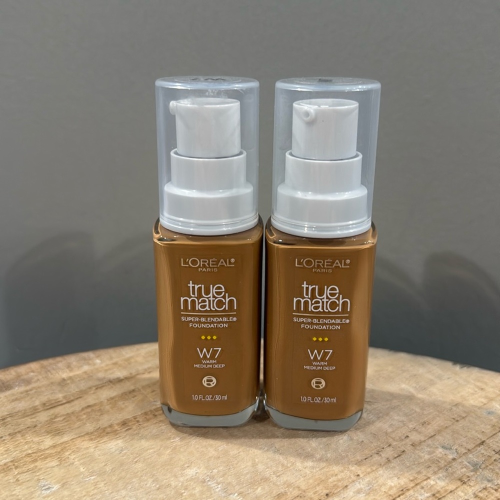 L’Oréal true match super-blendable foundation W7 warm medium deep